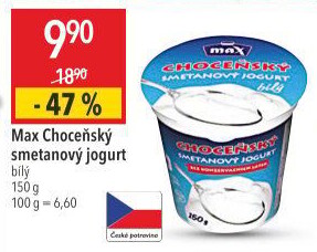Bílý jogurt smetanový Choceňský