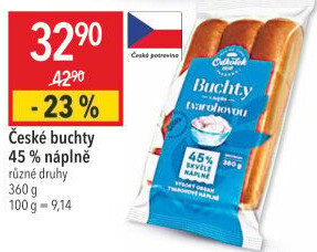 Buchty české s náplní Odkolek