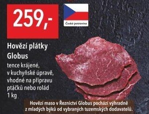 Hovězí plátky Globus