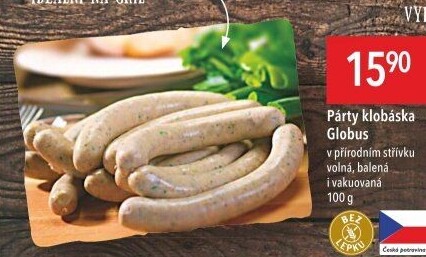 Párty klobása Globus