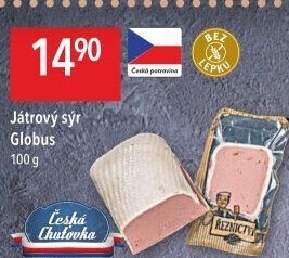 Paštika játrový sýr Globus