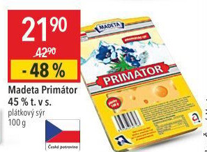 Sýr Primátor 45% Madeta