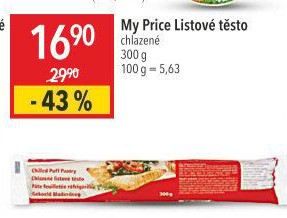 Těsto listové My Price