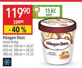 Zmrzlina v kelímku Häagen-Dazs