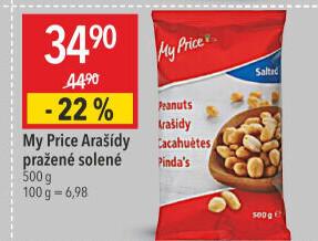 Arašídy pražené My Price