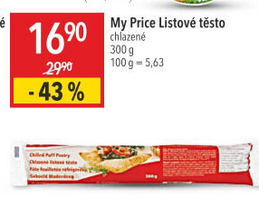 Těsto listové My Price