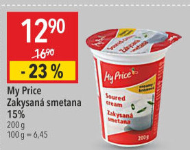 Zakysaná smetana 15% My Price