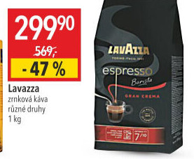Zrnkové kávy Espresso Barista Lavazza