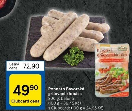 Bavorská grilovací klobása Ponnath