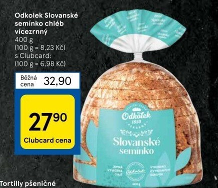 Chléb vícezrnný Slovanské semínky Odkolek