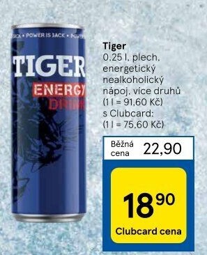 Energetický nápoj Tiger