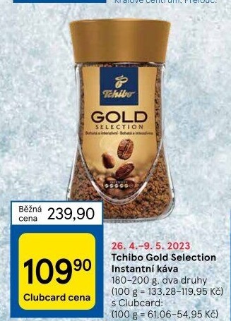 Instantní káva Tchibo Gold Selection