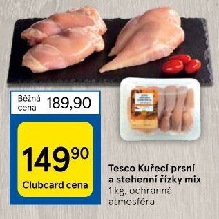 Kuřecí řízky mix Tesco