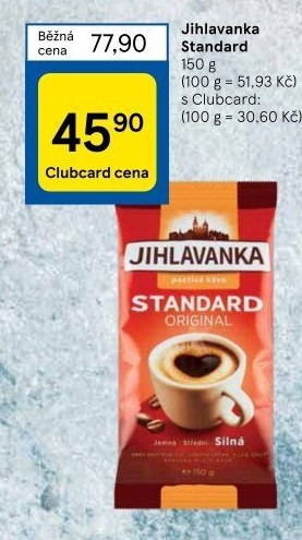 Mletá káva Standard Jihlavanka