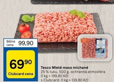 Mleté maso mix Tesco