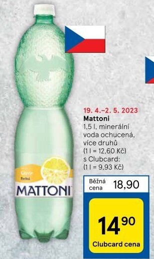 Ochucená voda Mattoni