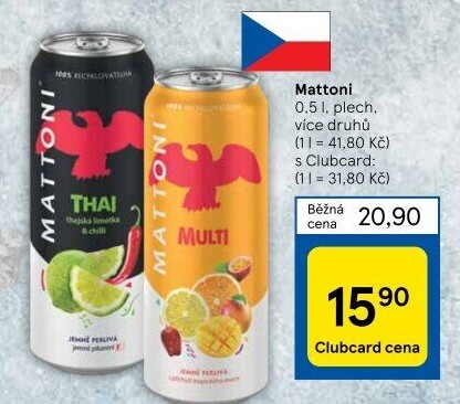 Ochucená voda Mattoni
