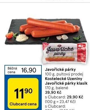 Párky javořické