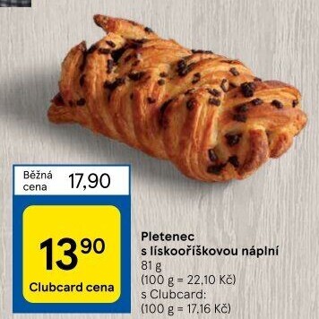 Pletenec plněný
