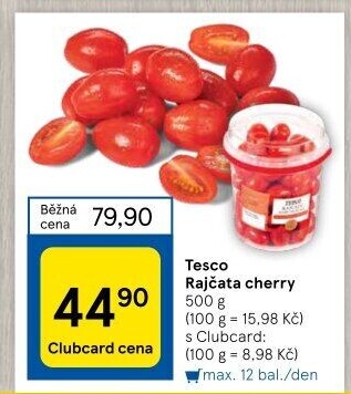 Rajčata cherry Tesco