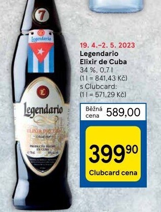 Rum Legendario Elixir de Cuba 7YO