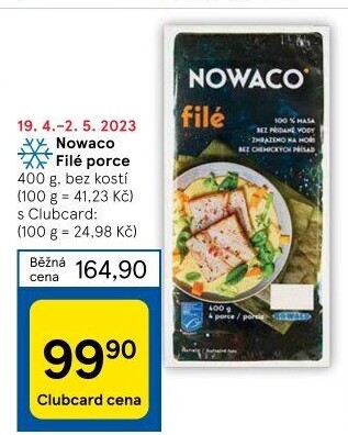 Rybí filé bez kosti mražené Nowaco