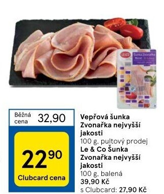 Šunka vepřová Zvonařka nejvyšší jakosti