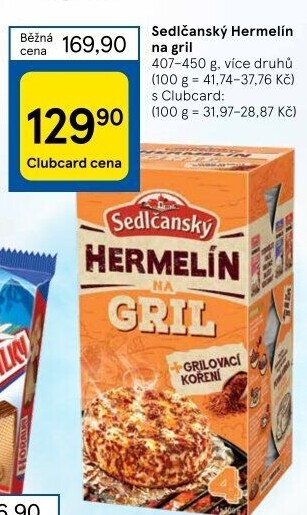 Sýr Hermelín na gril Sedlčanský