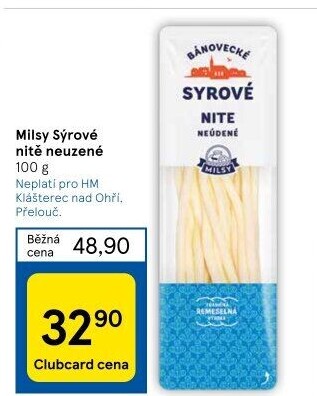 Sýrové nitě Bánovecké Milsy