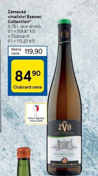 Vína Collection Zámecké vinařství Bzenec
