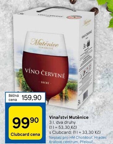 Vína Vinařství Mutěnice - bag in box