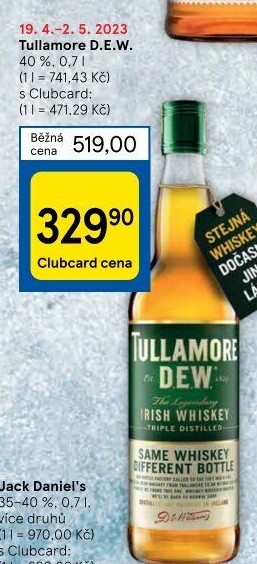 Whisky irská Tullamore Dew