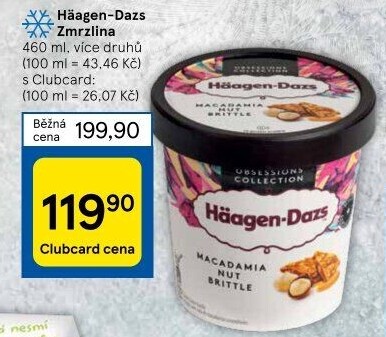 Zmrzlina v kelímku Häagen-Dazs