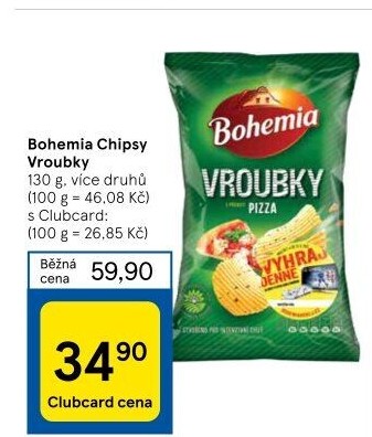 Chipsy Vroubky Bohemia Chips