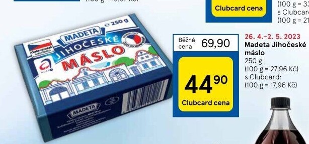 Máslo Jihočeské Madeta