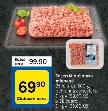 Mleté maso mix Tesco