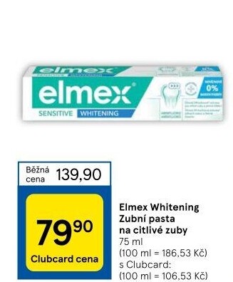 Pasta na zuby Whitening Elmex