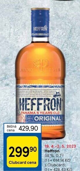 Rum 5YO Heffron Panama