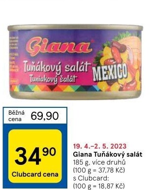 Salát s tuňákem Giana
