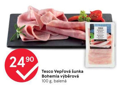 Šunka vepřová výběrová Bohemia Tesco