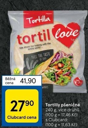 Tortilla pšeničná TortilLOVE