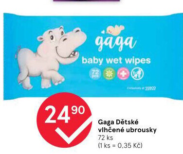 Vlhčené ubrousky dětské Gaga