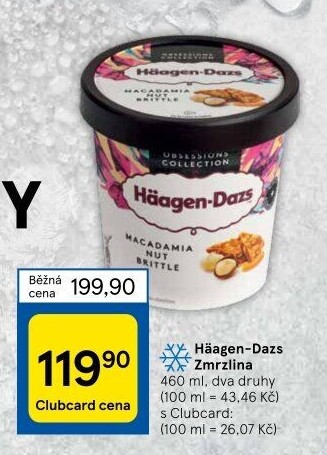 Zmrzlina v kelímku Häagen-Dazs