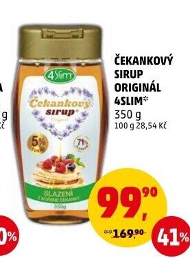 Čekankový sirup 4Slim