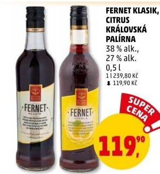 Fernet klasik Královská palírna