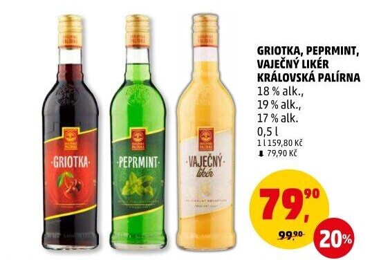 Likér Griotka Královská palírna
