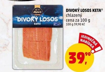 Losos divoký filety Keta Premium Mylord