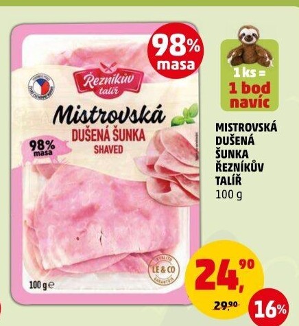 Mistrovská dušená šunka Řezníkův talíř