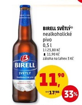 Nealkoholické pivo Birell