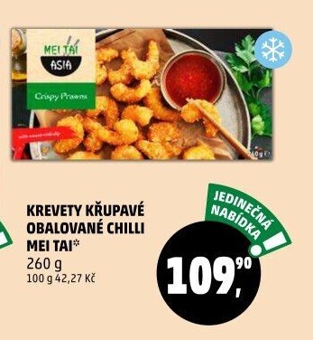 Obalované krevety mražené Mei Tai Asia